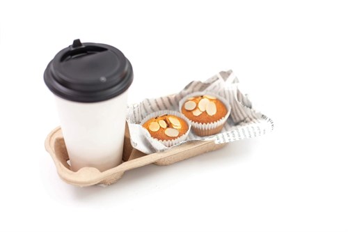 Держатель для стакана +1 с лотком 250x110x40мм - фото 26614