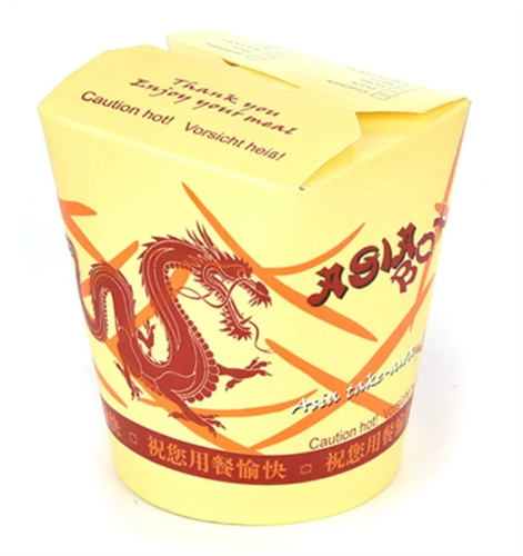 Коробка чайна-бокс для WOK, 750 мл, с вашим дизайном, круглое дно - фото 26665