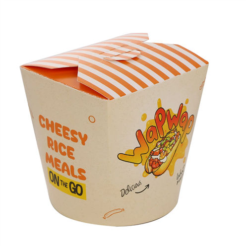 Коробка чайна-бокс для WOK, 500 мл, с вашим дизайном, круглое дно - фото 26669