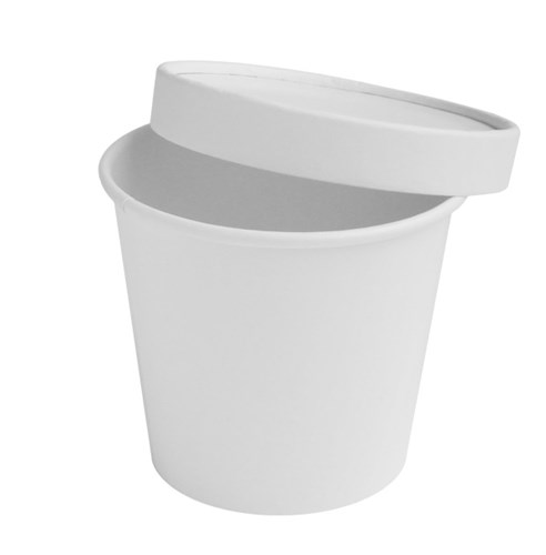 Крышки бумажные для одноразовых креманок Белые d-95 мм - фото 26692