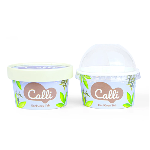 Контейнер бумажный для мороженого, 190 мл, d=95 мм, с индивидуальным дизайном - фото 26728