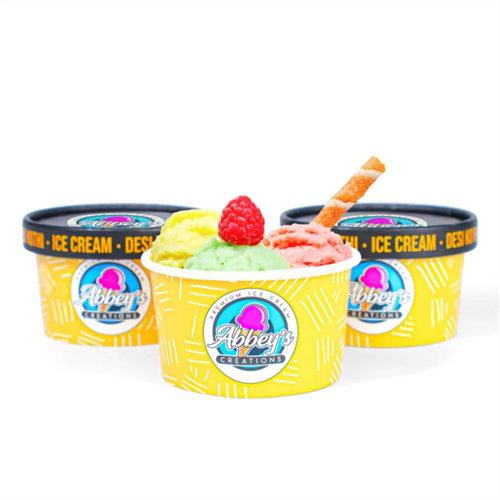 Одноразовая креманка бумажная для мороженого, 190 мл, d=95 мм, с индивидуальным дизайном - фото 26771