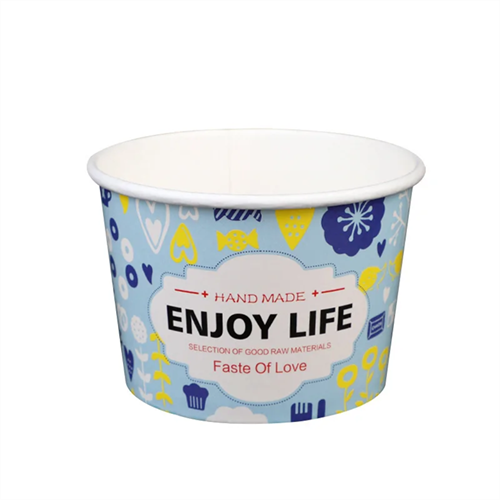 Стаканчик бумажный для мороженого, 160 мл, d=75 мм, с индивидуальным дизайном - фото 26811