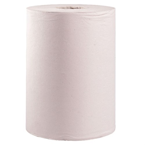 Полотенца 150 м, белые, однослойные, целлюлоза, 6 рул/кор - фото 26901