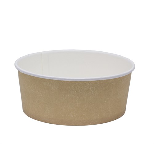 Бумажный контейнер салатник, 750 мл, крафт, d=150 мм - фото 26934