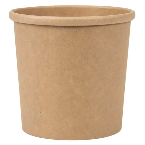 Бумажный контейнер для супа Green Ant Kraft 350 мл, d=90 мм - фото 26953