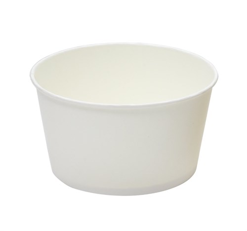 Круглый бумажный контейнер для салата, 720 мл, белый, d=136 мм - фото 26964