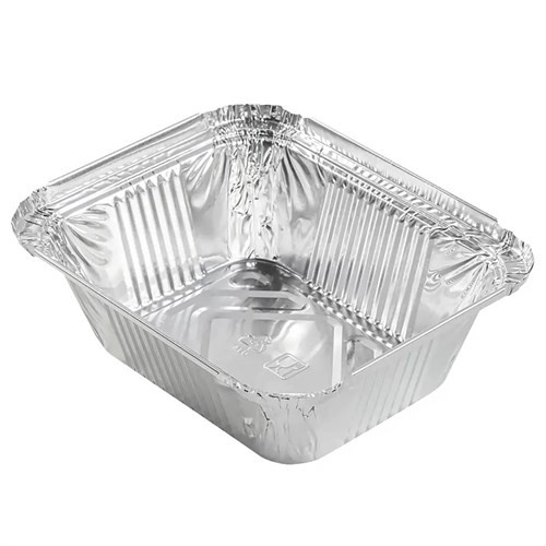 Форма алюминиевая 490 мл, прямоугольная, G-край, 149x124х44 мм, (х50/1200) - фото 26973