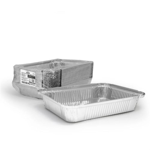 Форма алюминиевая 1040 мл, прямоугольная, L-край, 225х175х35 мм, (х25/400) - фото 26986