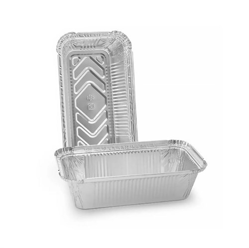 Форма алюминиевая 650 мл  (R2-07L, R84L), прямоугольная, L-край, 201х110х49 мм, (х50/600) - фото 26996