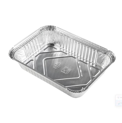 Форма алюминиевая 880 мл, прямоугольная, L-край, 218х156х38 мм, (х50/600) - фото 27006