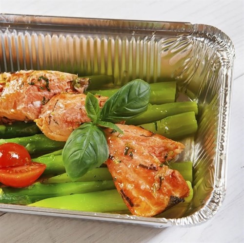 Форма алюминиевая 780 мл, прямоугольная, L-край, 210х148х38 мм, (х50/600) - фото 27012