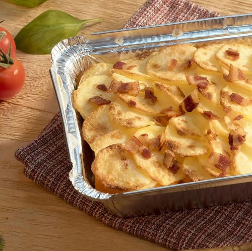 Форма алюминиевая 620 мл (R87L), прямоугольная, L-край, 219х127х33 мм, (х50/600) - фото 27020