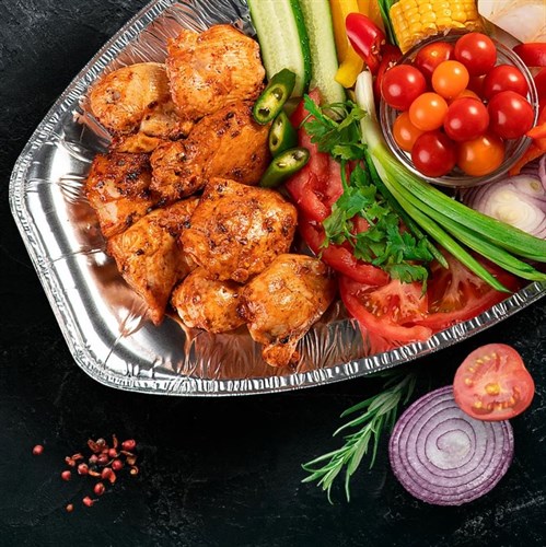 Поднос алюминиевый 1785 мл, 430х275х32 мм, (х30/120) - фото 27049