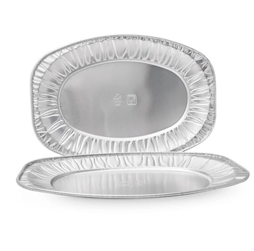 Поднос алюминиевый 1200 мл, 351х235х25 мм, (х25/100) - фото 27052