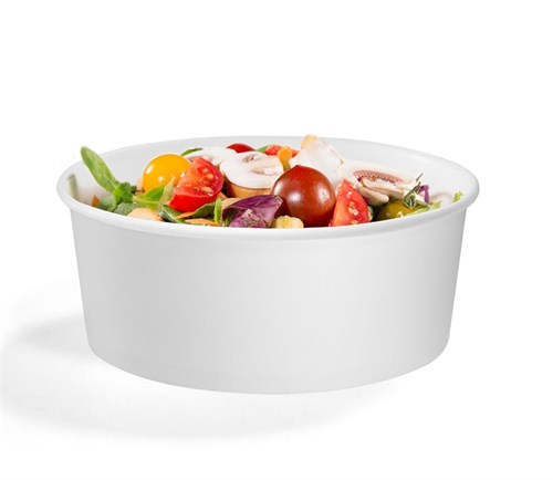 Бумажный контейнер салатник, 750 мл, d=150 мм, Белый - фото 27058