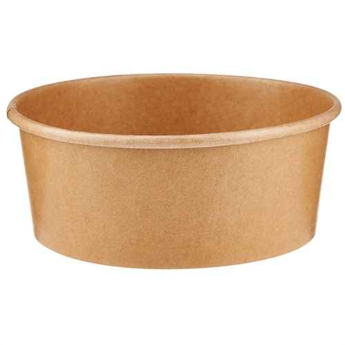 Бумажный салатник Kraft Round 1100 мл, d=185 мм, 300 шт - фото 27095