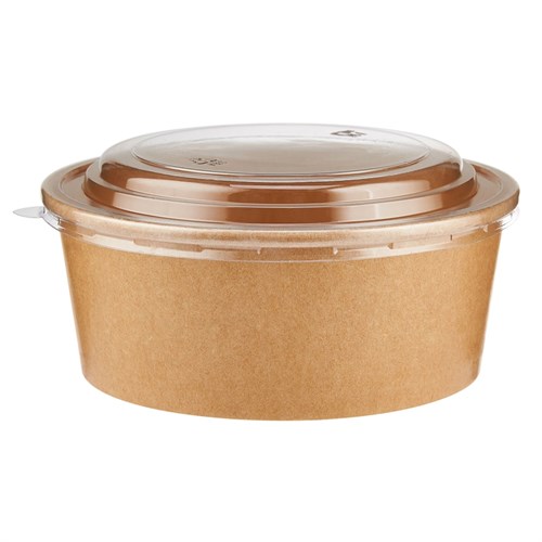 Бумажный салатник Kraft Round 1100 мл, d=185 мм, 300 шт - фото 27097