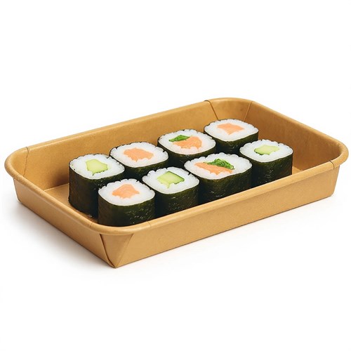 Контейнер бумажный Sushi Box 600 мл 115х165х24 мм - фото 27175