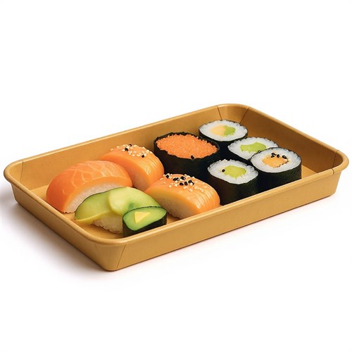 Контейнер бумажный Sushi Box 1200 мл 152х241х24 мм - фото 27203
