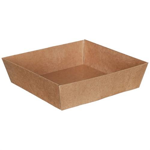 Контейнер бумажный Ant Box Kraft с крышкой 750 мл, 150x150x80 мм, 300 шт - фото 27245