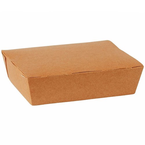 Ланчбокс бумажный Крафт Lunch Box Kraft 1000 мл, 190x150x50 мм, 250 шт - фото 27354