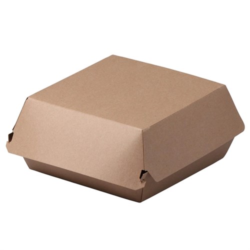 Контейнер для бургера M 110х110х60 мм крафт 1/100/300 шт - фото 27497