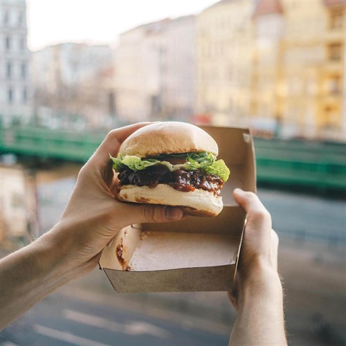 Контейнер для бургера M 110х110х60 мм крафт 1/100/300 шт - фото 27498