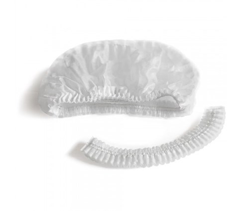 Одноразовая медицинская шапочка 'Шарлотта' ПРЕМИУМ белая №100/2000 (№25), МЕДСЕРВИС - фото 27515