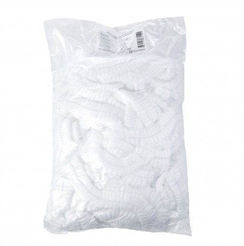 Одноразовая медицинская шапочка спанбонд 'Шарлотта' белая №100/1000 (№4), МЕДСЕРВИС - фото 27517