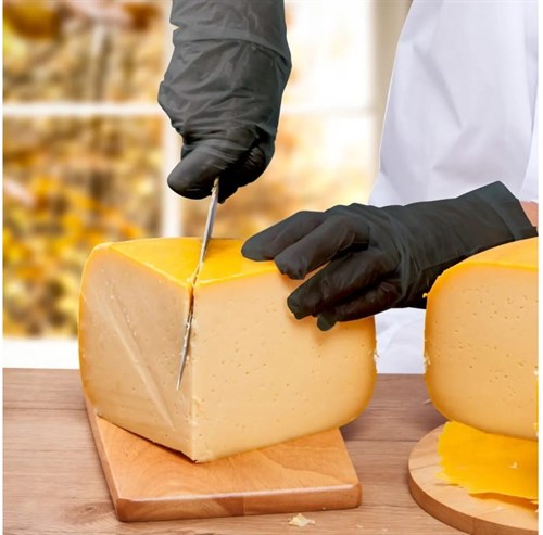 Перчатки одноразовые, эластомер, ЧЕРНЫЕ, размер L, 100 шт. в уп., AVIORA, 402-884 - фото 27571