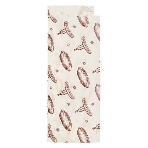 Уголок бумажный с рисунком "ХОТ-ДОГ", 225 х 80 + 40 мм, влагопрочный, белый, AVIORA, 100 шт/уп - фото 27733