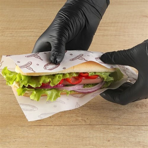 Уголок бумажный с рисунком "ХОТ-ДОГ", 225 х 80 + 40 мм, влагопрочный, белый, AVIORA, 100 шт/уп - фото 27735