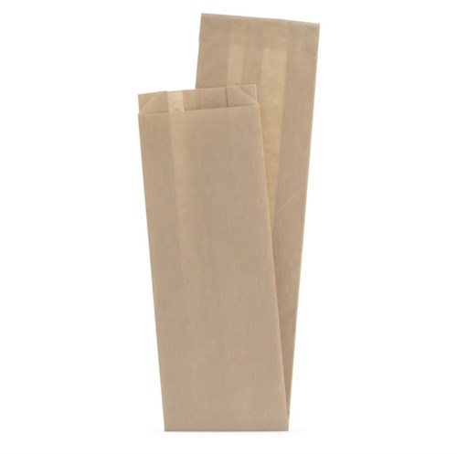 Пакет бумажный под ФРАНЦУЗСКИЙ БАГЕТ, 640 х 100 + 50 мм, крафт, коричневый, AVIORA, 100 шт/уп - фото 27781
