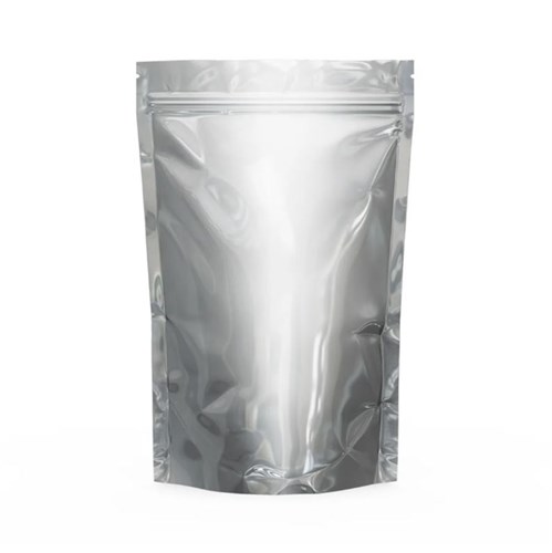 Пакет дой-пак, металлизированный, с замком зип-лок (Pet met/PE), 92 мкм, 160 х 240 + (45+45) мм - фото 27842