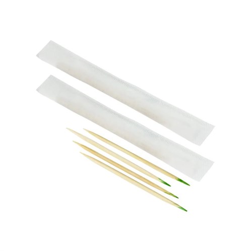 Зубочистки БАМБУКОВЫЕ в индивидуальной бумажной упаковке, С МЕНТОЛОМ, 1000 шт. в картонной коробке, AVIORA - фото 28001