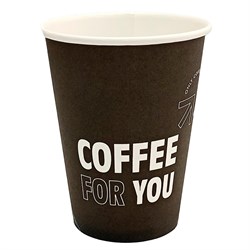 Стакан бумажный, одноразовый, 250 мл, Coffee, серийный