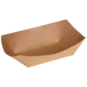 Бумажный лоток для фаст-фуда, хот догов, сосисок Boat Tray S 107х70х41 мм