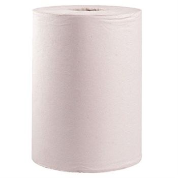 Полотенца 150 м, белые, однослойные, целлюлоза, 6 рул/кор