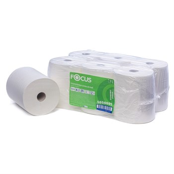 Полотенца бумажные в рулоне Focus Economic Choice Quick 5050095 1 слойные 200 м белые 6 шт.