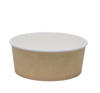 Бумажный контейнер салатник, 750 мл, крафт, d=150 мм