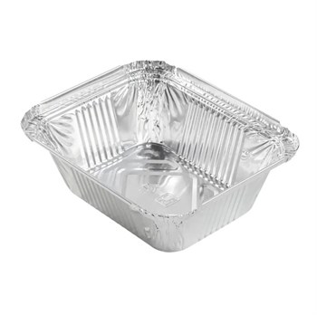 Форма алюминиевая 490 мл (R46L), прямоугольная, L-край, 150х124х44 мм, (х50/1200)