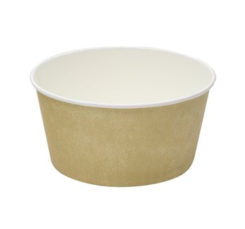 Контейнер бумажный для салата 720 мл, d=136 мм, Крафт-принт