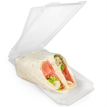 Одноразовый контейнер для роллов КД-115 160х115х48 мм прозрачный, 400 шт