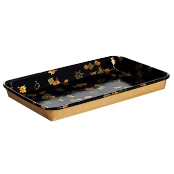 Контейнер бумажный Sushi Box Black 1500 мл 182х256х24 мм