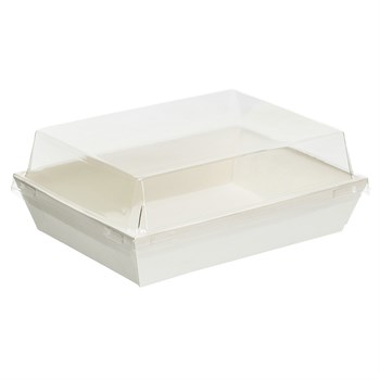 Контейнер бумажный Ant Box White с крышкой 500 мл, 105x140x68 мм, 450 шт