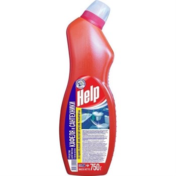 Средство для сантехники чистящее Help 0.75 кг для для чистки ванн и душевых/для уборки туалета и ванной, (х1/12)