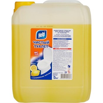 Средство для сантехники чистящее Help Чистый туалет 5 л для уборки туалета