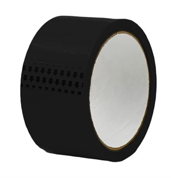 Скотч упаковочный черный 48 мм 50 м 45 мкм