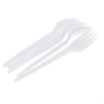 Вилка одноразовая белая 165 мм, "АТЛАС" (10шт./упаковка)